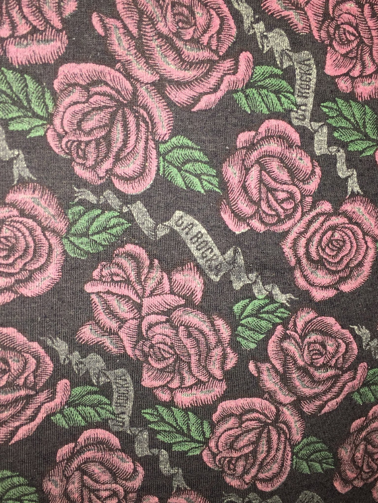 JOHNSON’S (LONDON) La Rocka Roses Singlet c1983