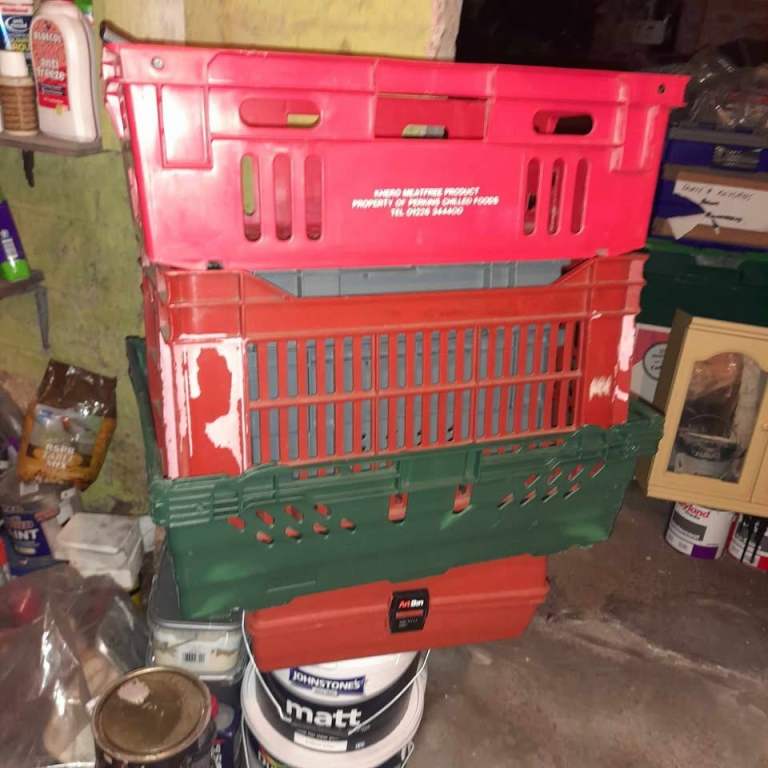 3 Plastic Crates