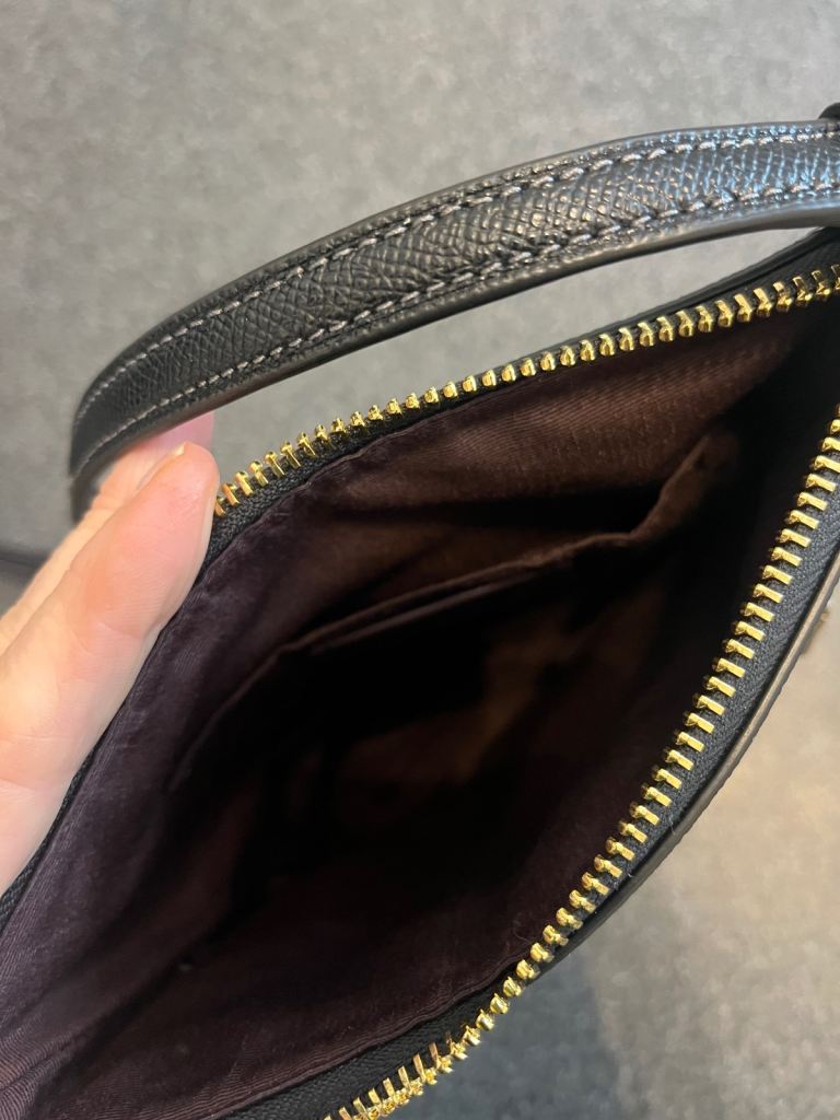 Coach Rowan crossbody bag in black leather 