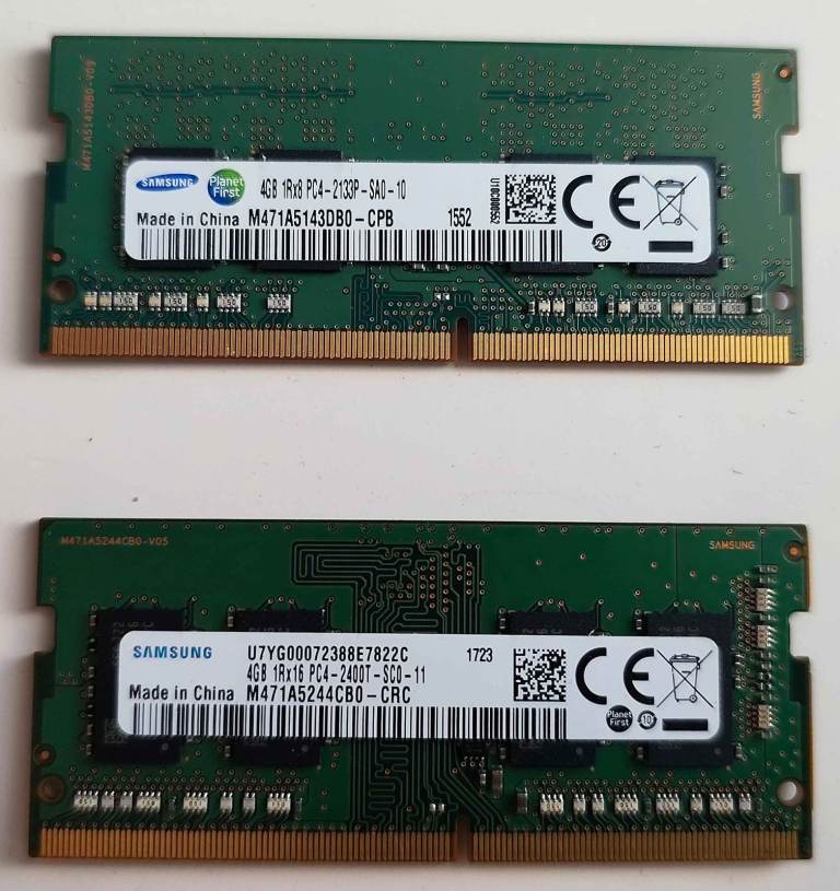 Samsung 4GB 1RX16 DDR4 PC4-19200 2400T 260pin SODIMM Memory RAM PC4-2400T-SC0-11 £10
