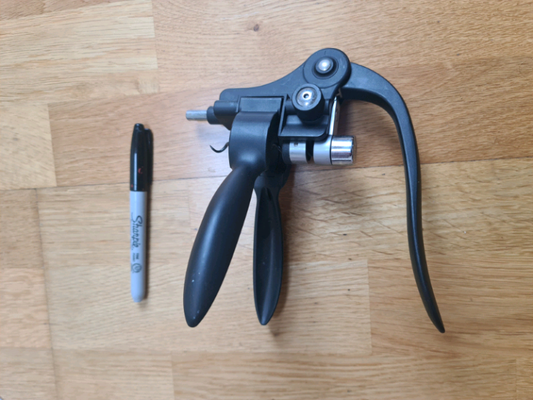 Professional wine bottle corkscrew.