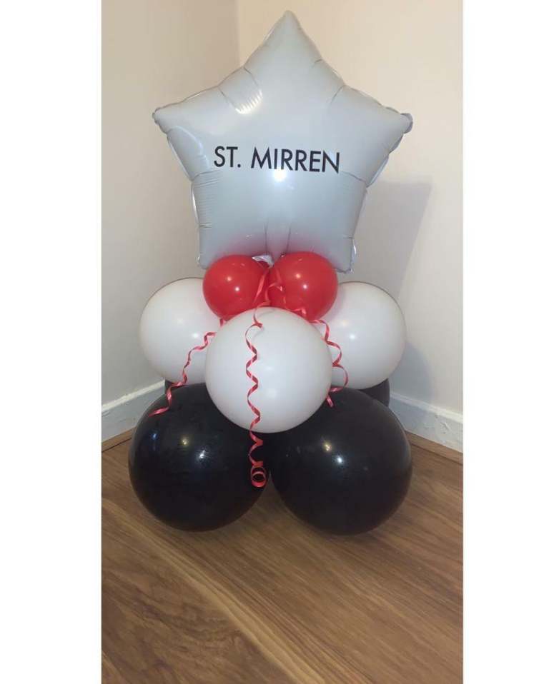 Football Balloon Stack