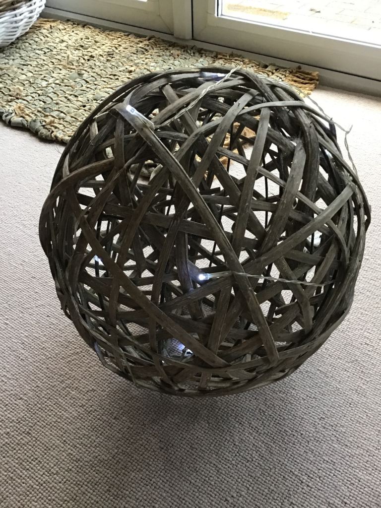 Decorative Wooden Ball & lights