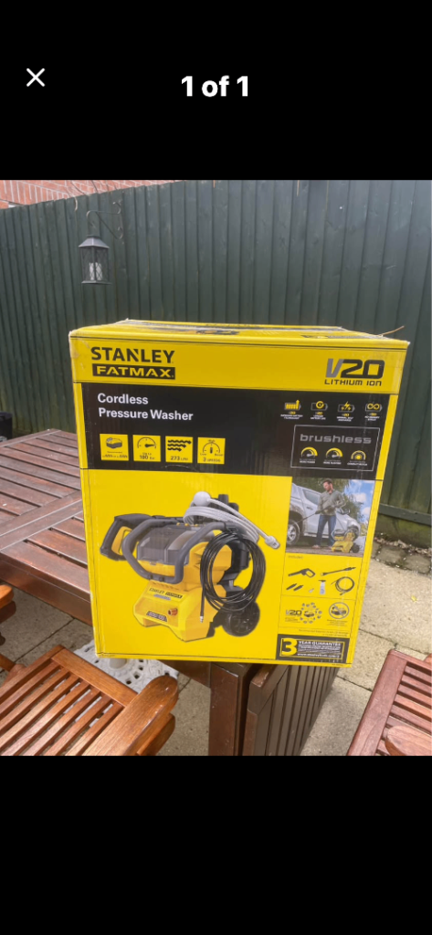Stanley fatmax cordless pressure washer 