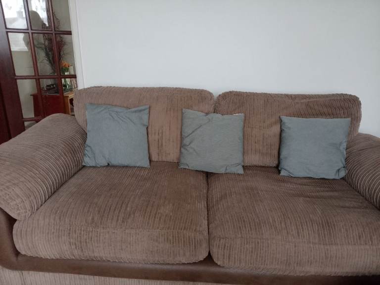 Three seater sofa in good condition.  Very comfortable and clean.  
