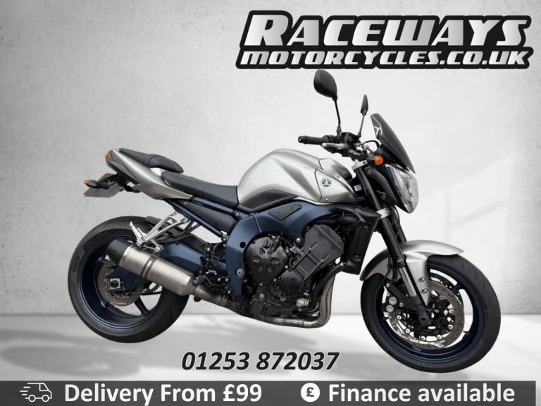 YAMAHA FZ1 N 2007 07 REG 18,901 MILES SILVER USED MOTORCYCLE 998CC