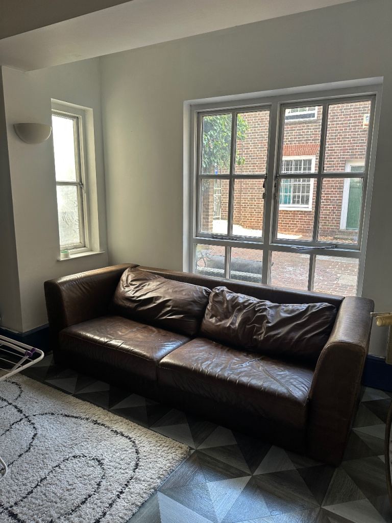 Gorgeous leather sofa free