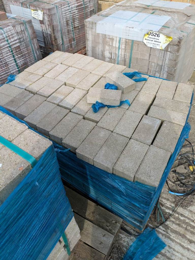Pavedrive Natural 50mm Paving Blocks – New, Unused