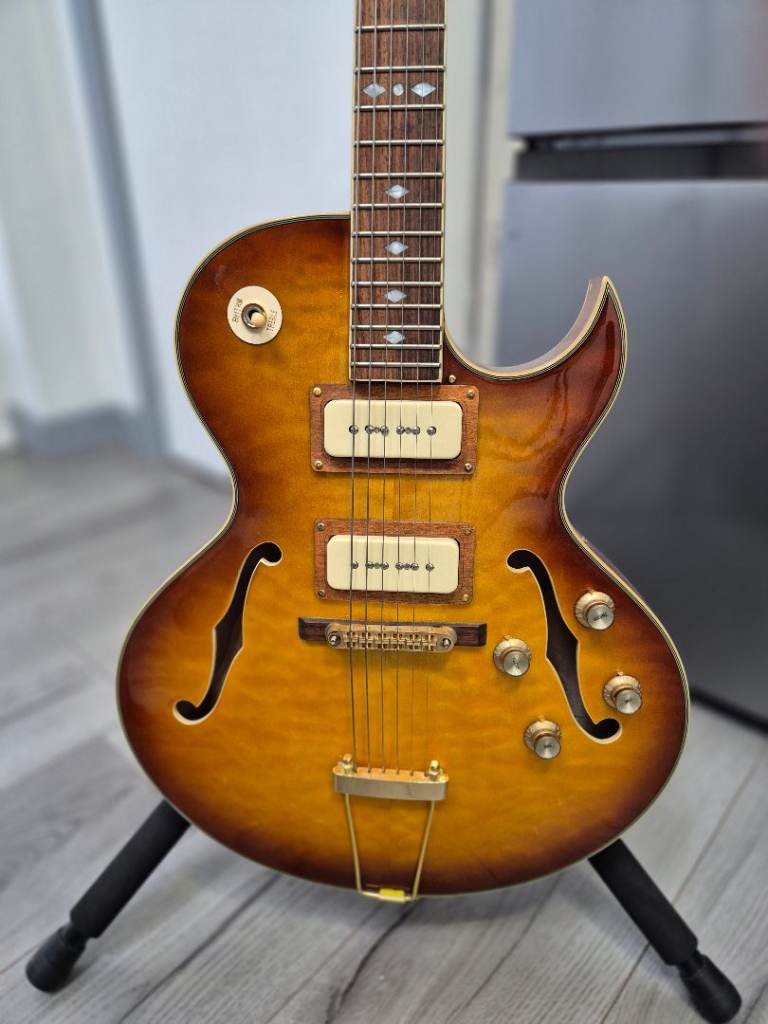 Stunning Semi-Hollow Body Electric Guitar – Good Condition