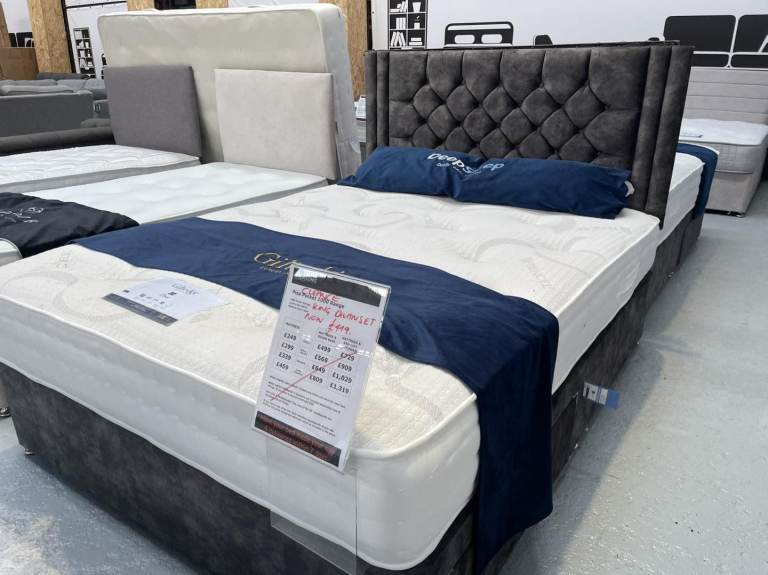 >>>>🚛DIVAN Luxury Double Bed Base 😘4FT6 with Mattress & Storage Drawers ❤️15% OFF💥COD🚚