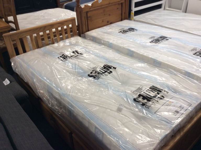 image for Single wooden bed frame with drawers #63278 £100