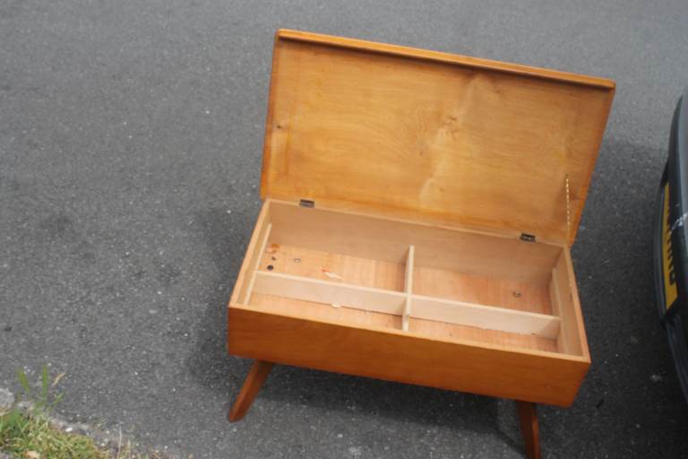 Vintage Wooden Storage Box / Console Table – Good Condition
