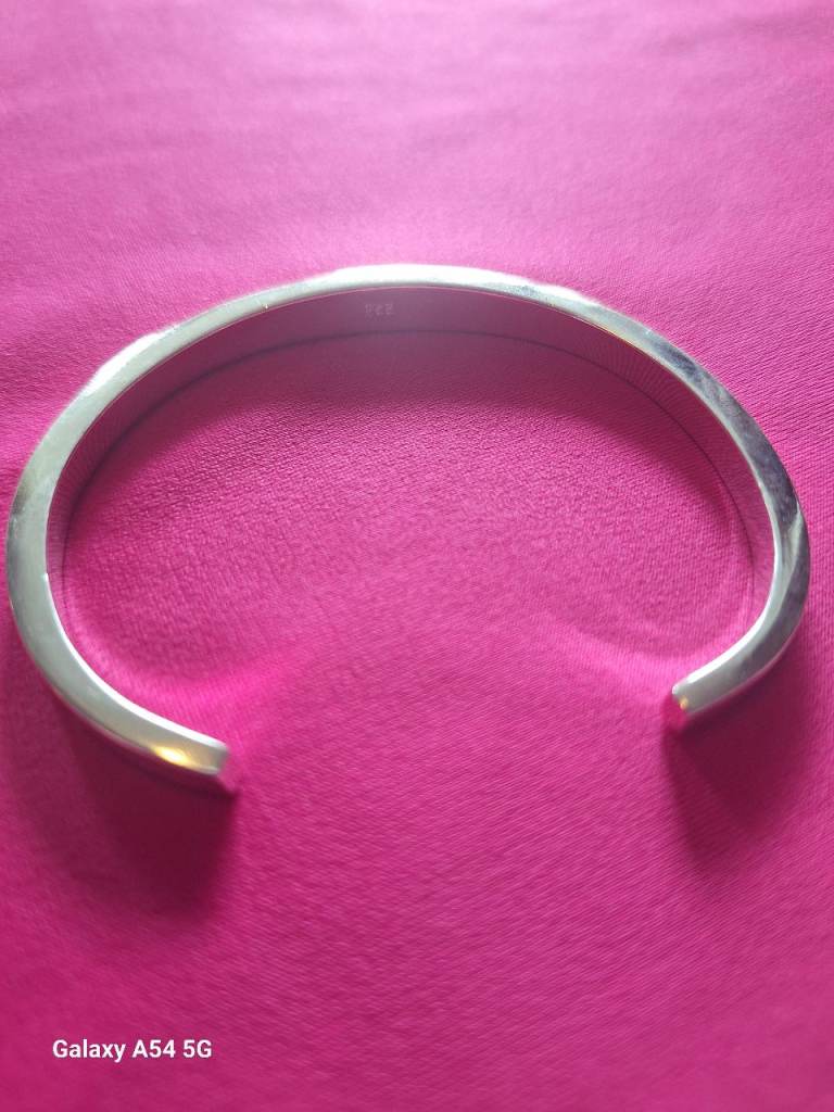 Copper inside, silver plated bracelet 