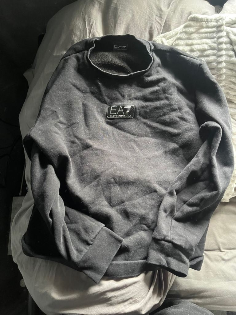 EA7 Emporio Armani Black Crew Neck Sweatshirt
