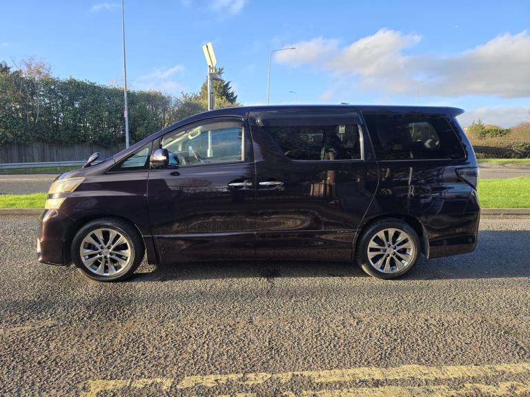 2010 Toyota Vellfire G PURPLE 2.4 PETROL 2010(60) ULEZ FREE, 7 SEATERS MPV Petrol Automatic
