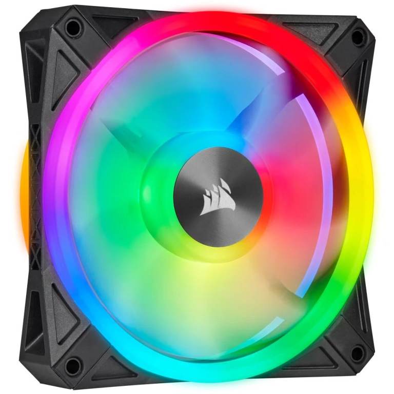 Corsair QL120 RGB Performance 120mm PWM Case Fan - Black