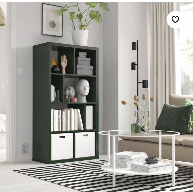 Bookcase Kallax Shelving unit, dark green