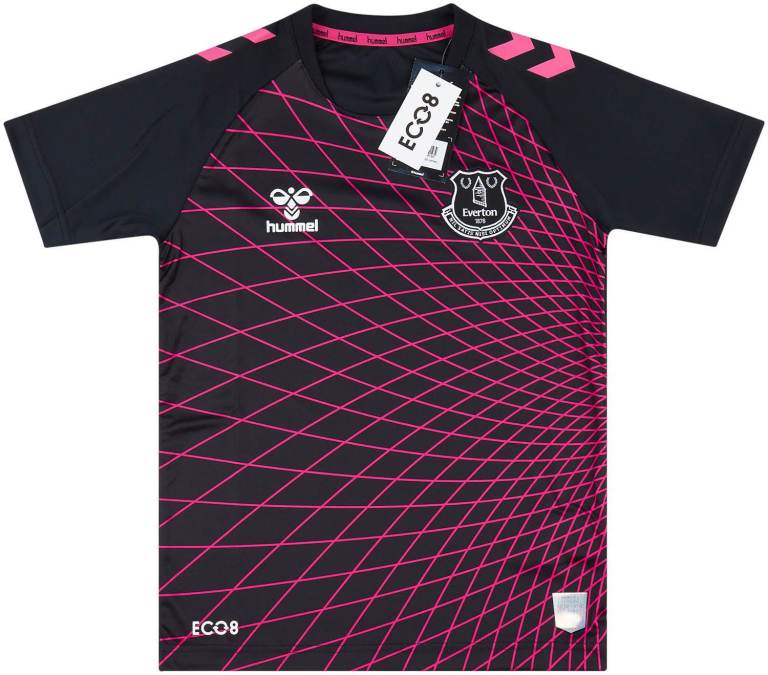 New Hummel Everton GOALKEEPER SHIRT– Black with Pink Detail XXLBOYS