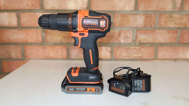 Black + Decker BCD700S 18V 2 Speed Hammer Drill + 2AH Battery & Charger