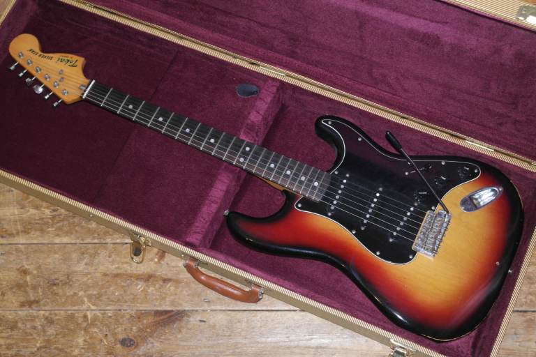 Early 80s Tokai Silver Star 70s reissue Stratocaster made in Japan with tweed case