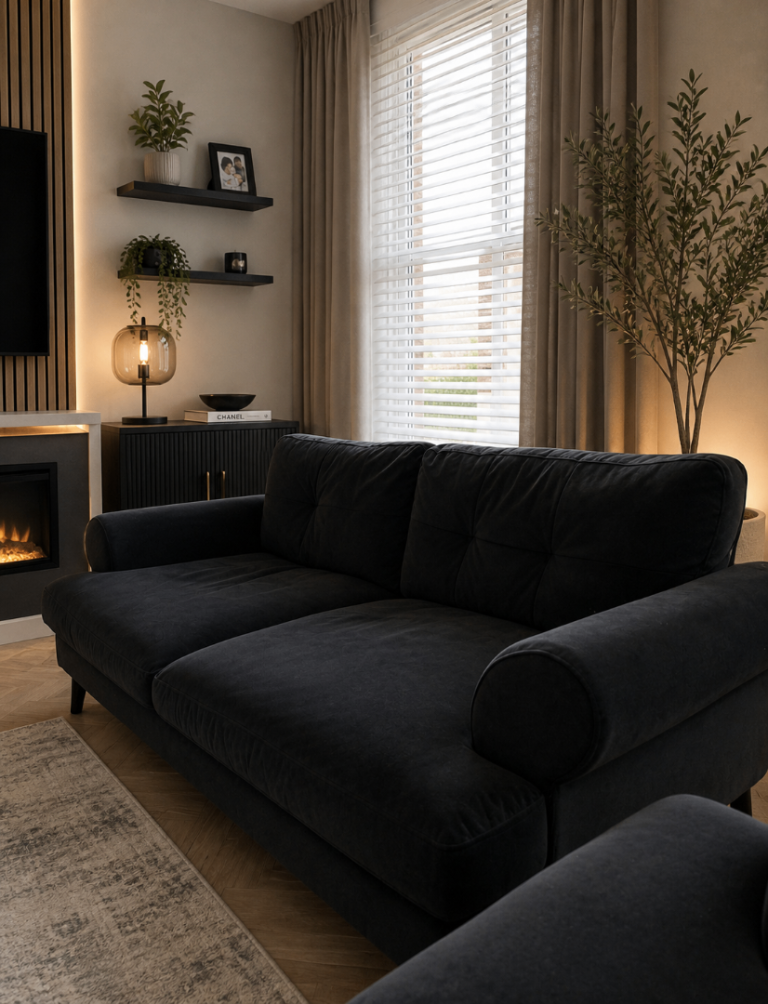 3 seater sofa Black £180 Ono 🚚 delivery included 