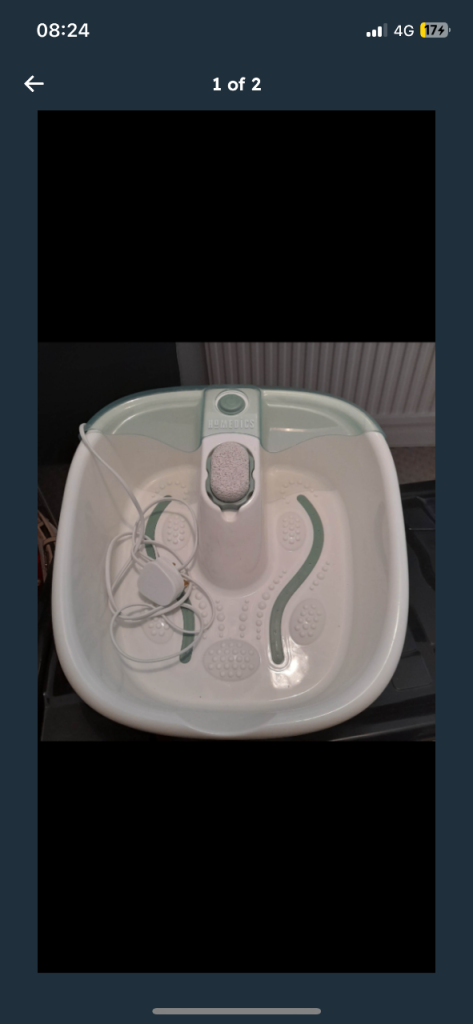 HOMEDICS Foot Spa with Massage Rollers – Good Condition