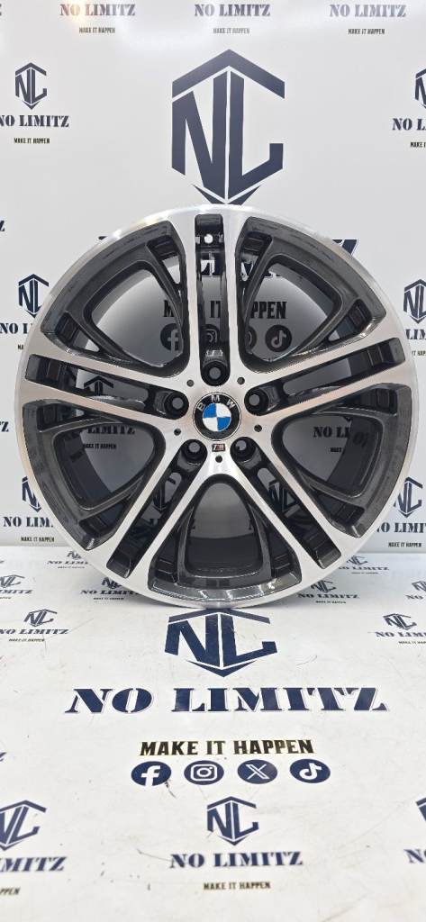 GENUINE BMW 20" 10J 310m X3 X4 F25 F26 SINGLE ALLOY WHEEL 5x120 DIAMOND CUT
