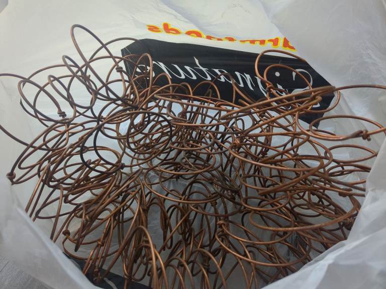 Pending Collection - Free Copper Craft Wire Coils – Good Condition