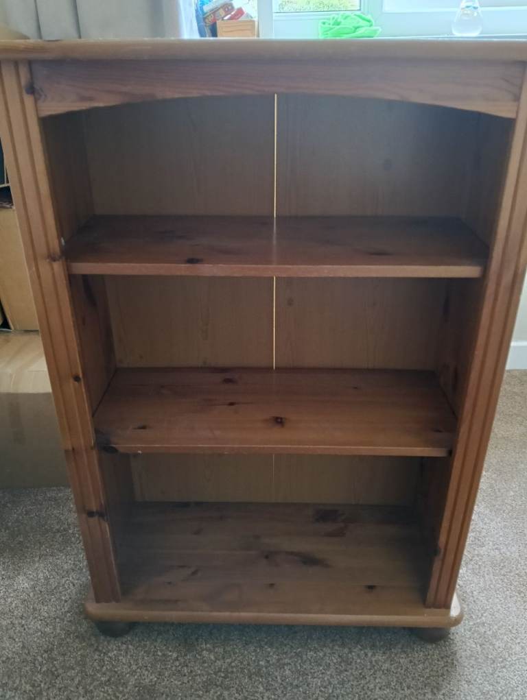 Small Wooden Bookcase with Two Shelves – Good Condition