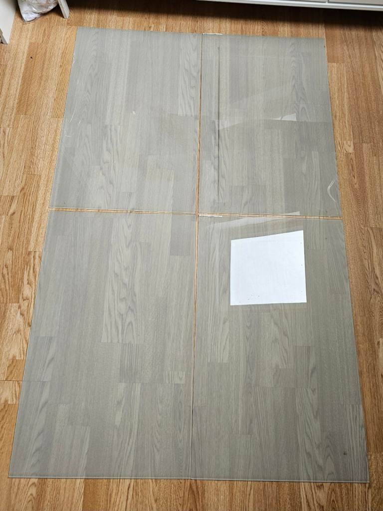 IKEA Auli set of 4 glass panels for sliding wardrobe door