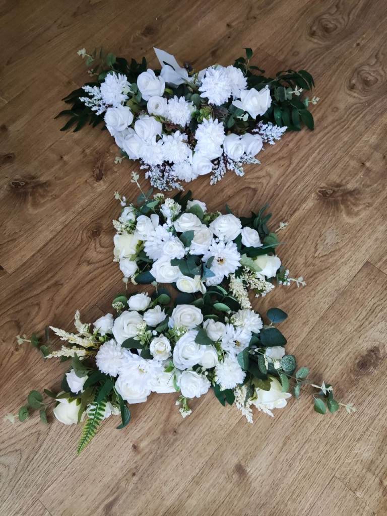 Artificial White Wedding Flowers - Bouquets & Arrangements