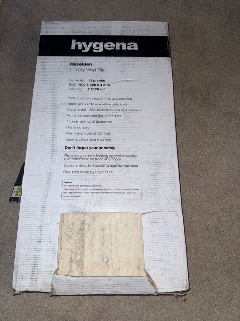 image for Hygena hazelden luxury vinyl tile 12 planks