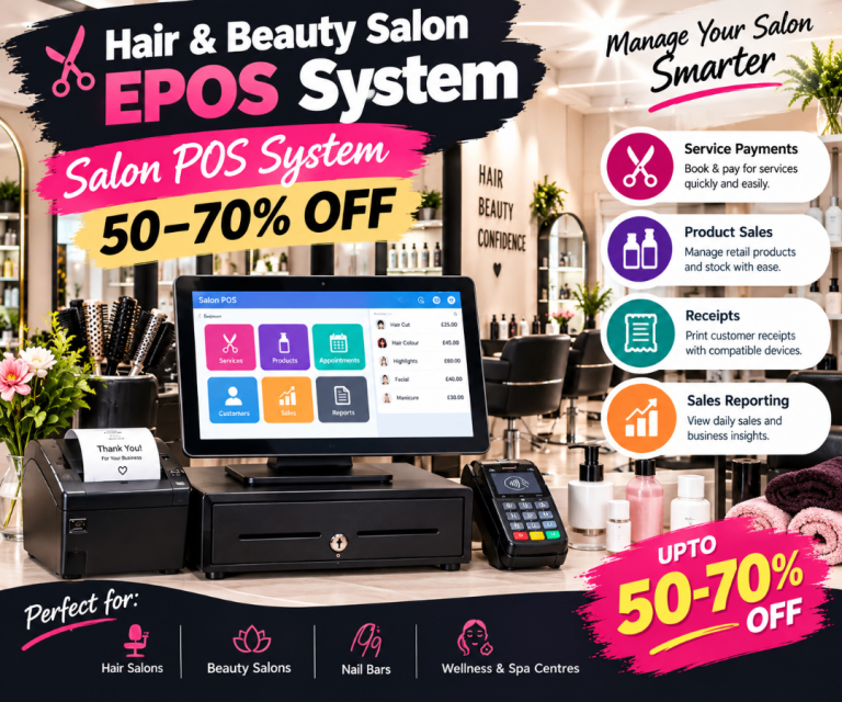 Hair & Beauty Salon EPOS System – Special Offer  50%–70% OFF