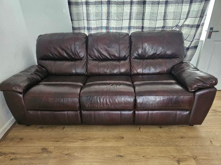 3 seater leather sofa