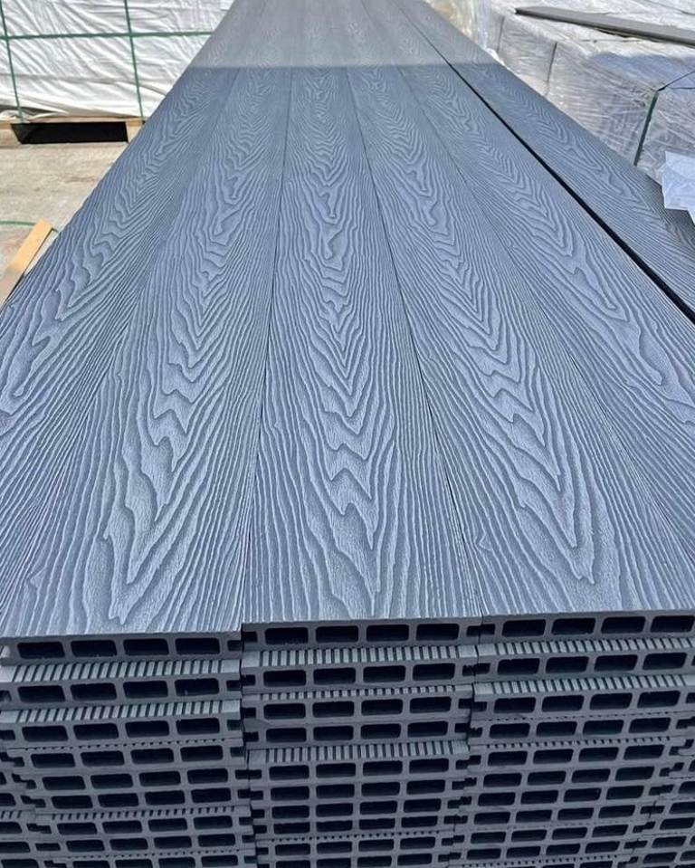 4.8m Decking Composite Grey | No No Treating Painting, Hassle-Free,