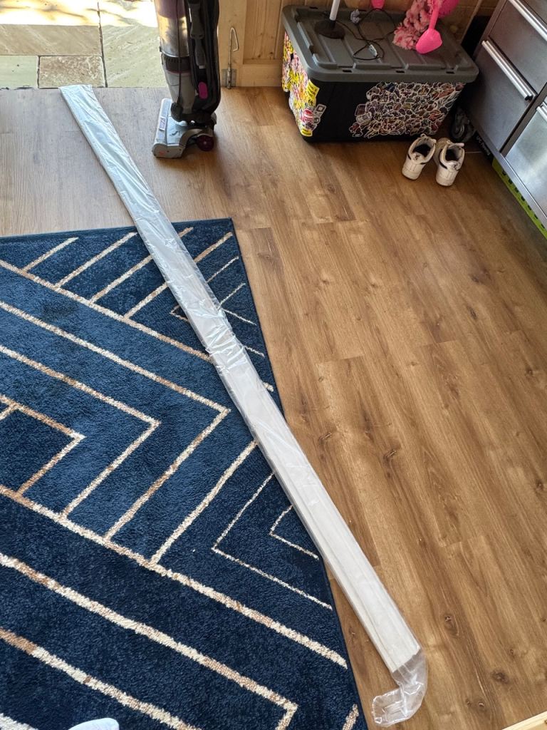 Brand New White Skirting Board – 244cm Length