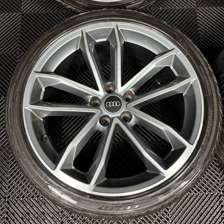 19'' GENUINE AUDI A5 S LINE S5 5 DOUBLE SPOKE B8 B9 A4 ALLOY WHEELS ALLOYS TYRES