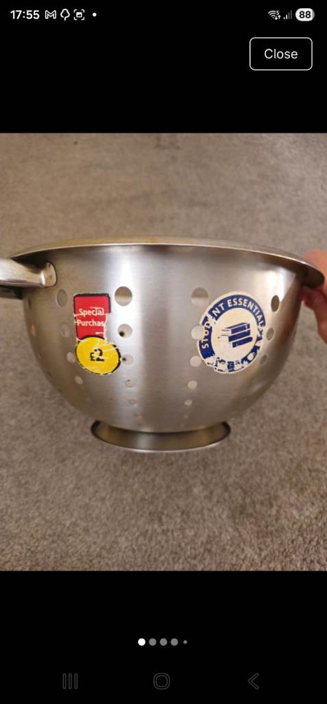Stainless steel collandar