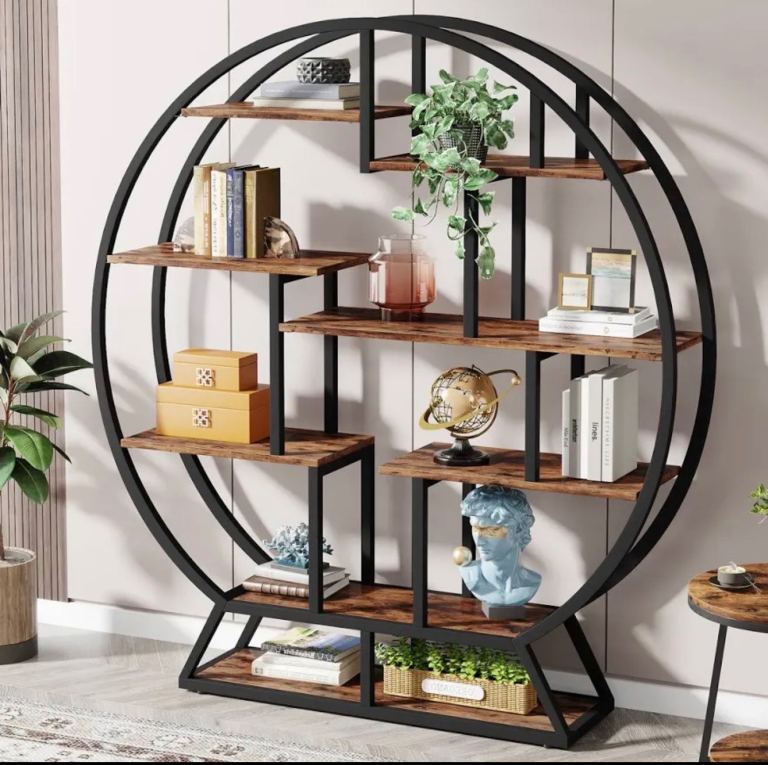 Metal Geometric Bookcase - wayfair - brand new - unopened 