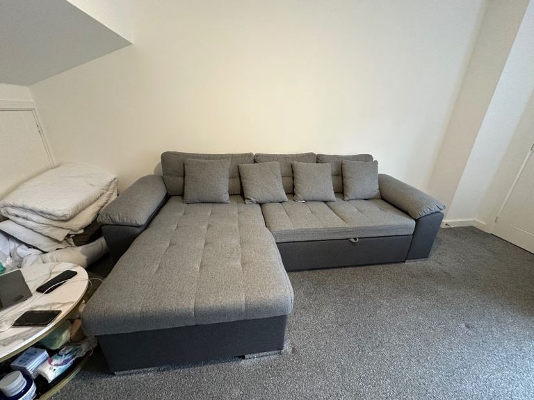 Dover Corner Sofa Bed – Grey