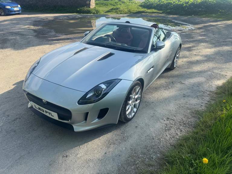 Jaguar F Type convertible sports car 2013