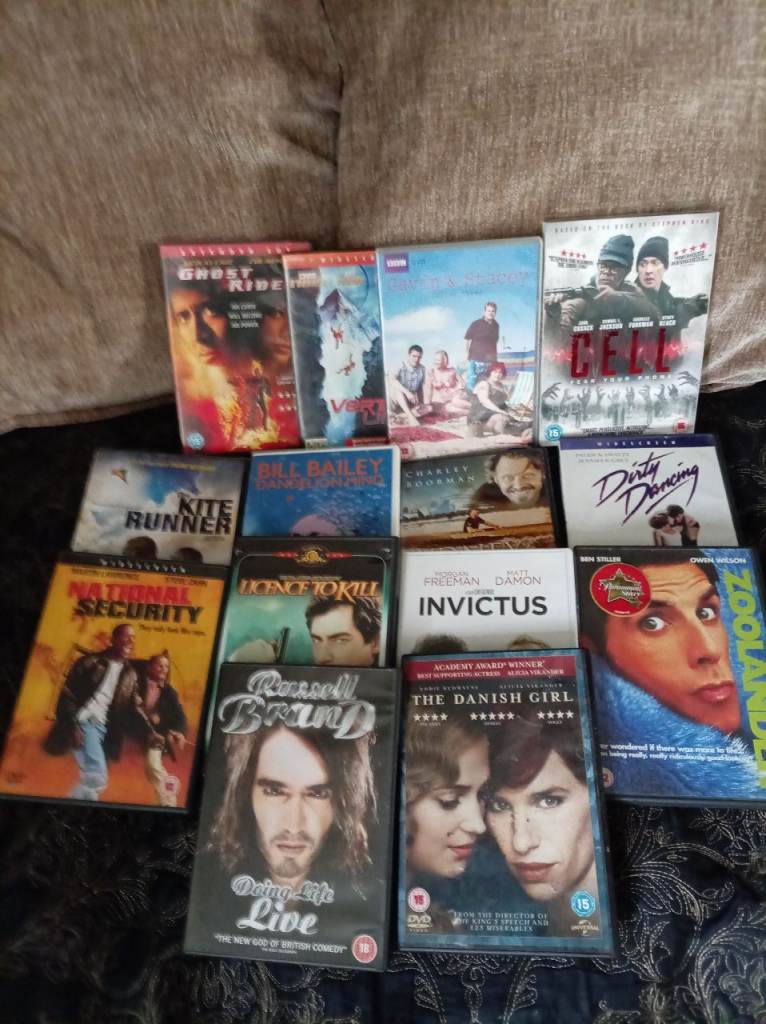 Job Lot of 14 DVDs – Various Films, Good Condition