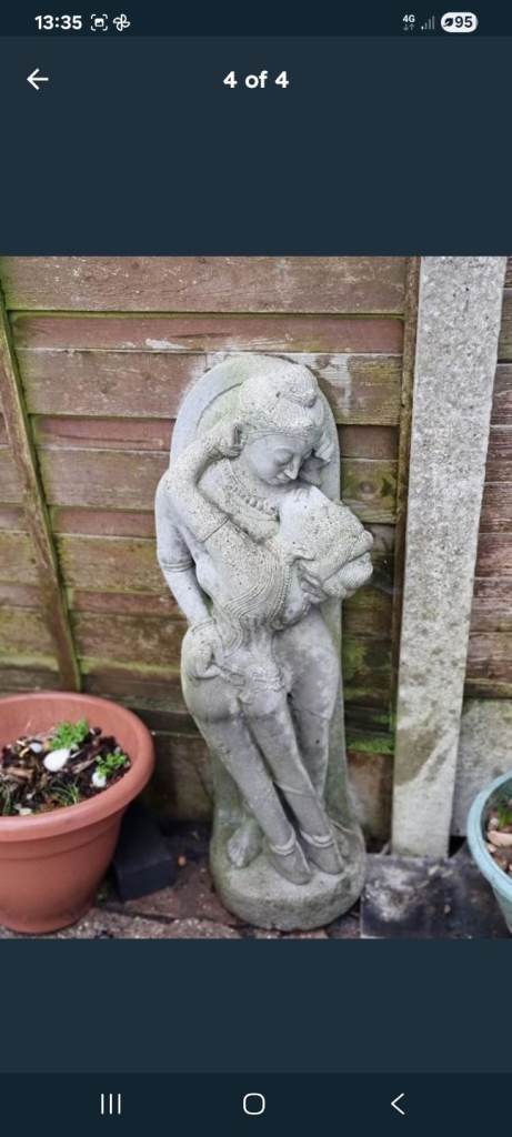 Concrete garden statue 
