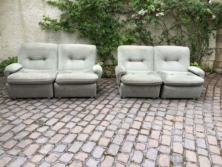 Reid Vintage/Retro Modular Sofa, light green