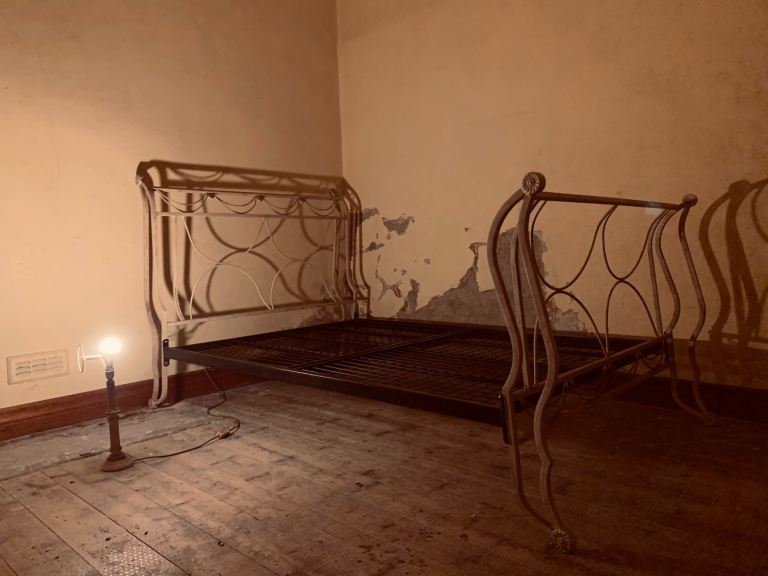 Metal full size double bed frame bedroom NOT king queen size