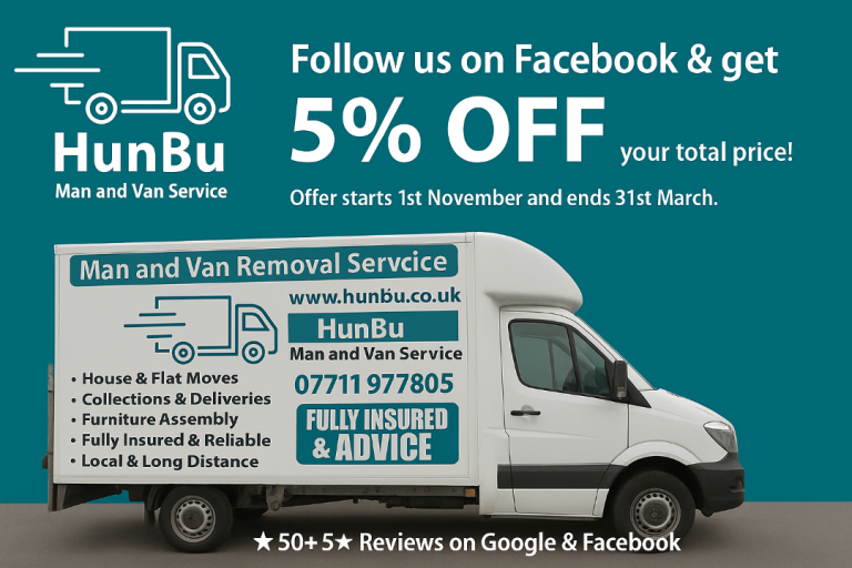  Man and Van / House Removal 24/7 / Luton van / man with a van