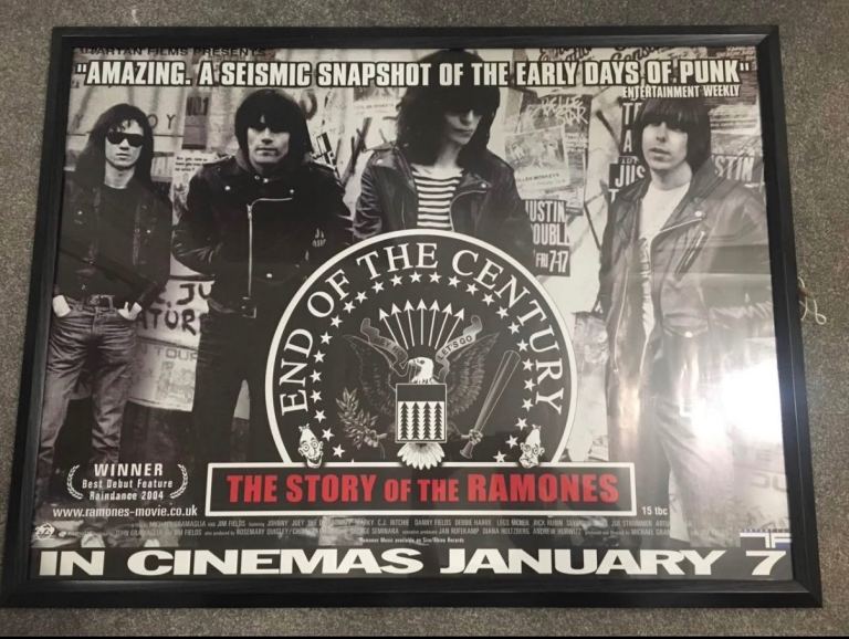 Framed Ramones 'End of the Century' Movie Poster
