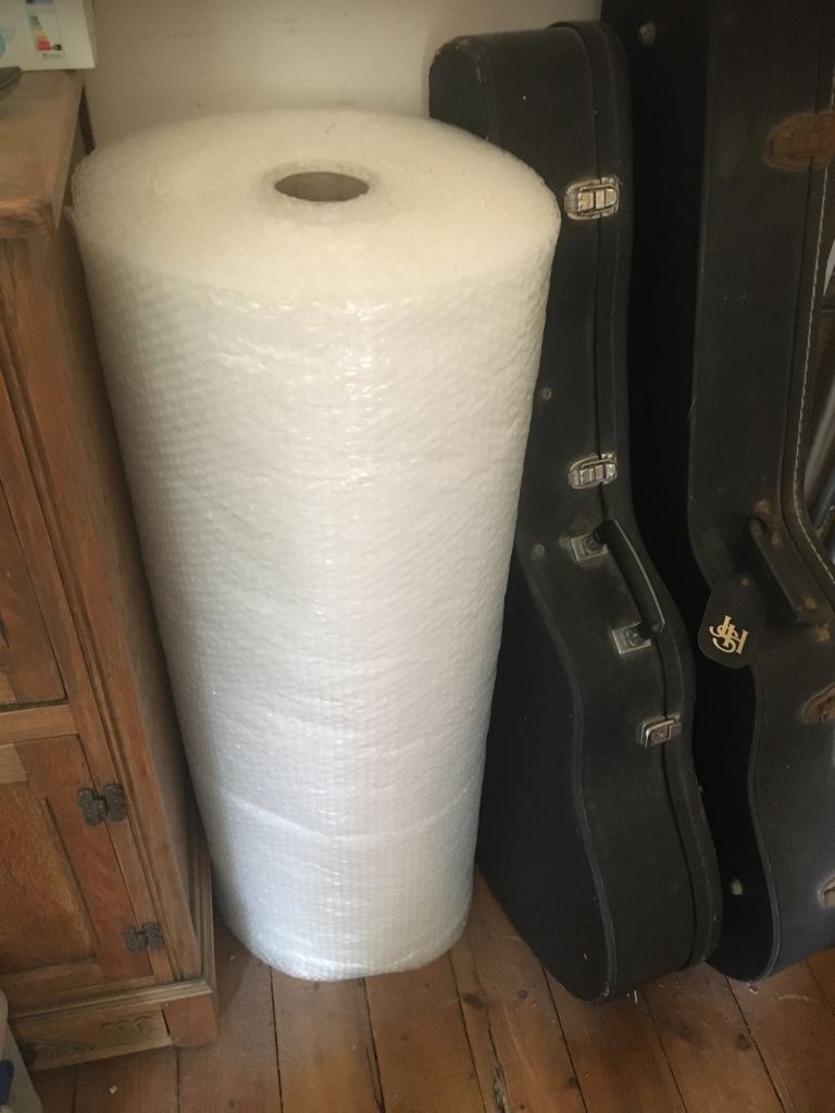 unused rool of bubblewrap