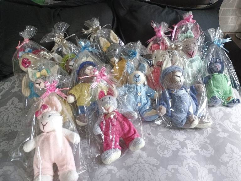 Hand knitted Bunnies 