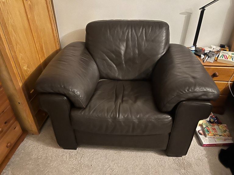 Leather armchair